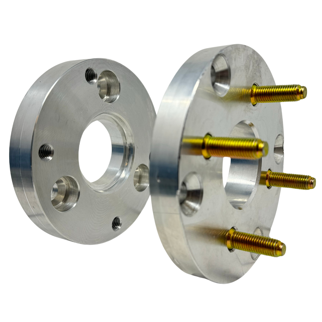 USA Made Smart Fortwo 3 to 4 lug conversion | 3x112 to 4x114.3 (AKA 4x4.5) Wheel Adapters 1.25" - 3 Inch Spacers