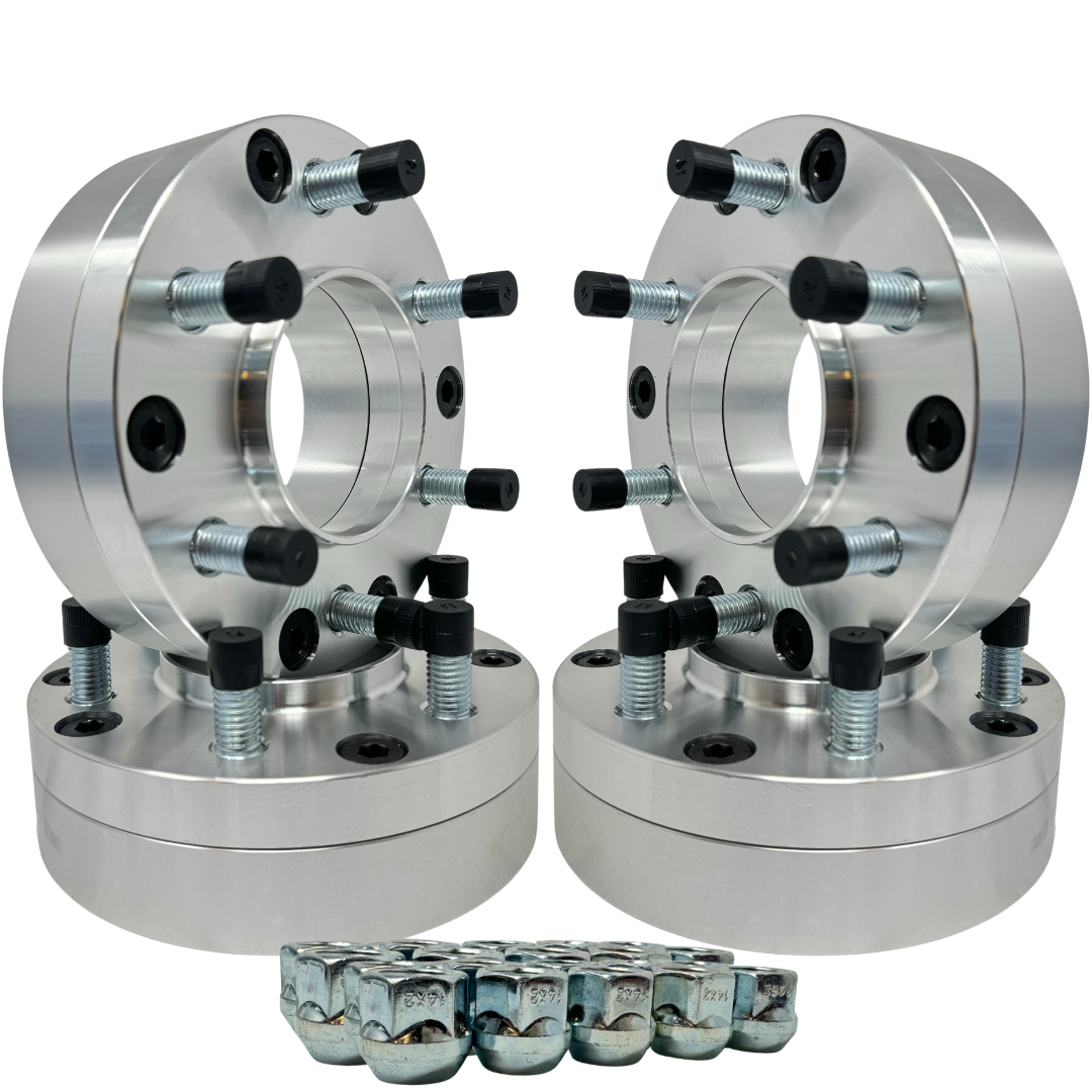 1.25” Inch Thick 5x5.5 to 6x5.5 Dodge Ram Wheel Adapters Hub Centric | USA Made Heavy Duty | Use 6 Lug 2019 & Newer Ram Wheels On 2018 & Older 5 Lug RAM Trucks OEM Spec 14x1.5 Studs & Lug Nuts 77.8mm OEM Center Bore | AKA 5x139.7 to 6x139.7