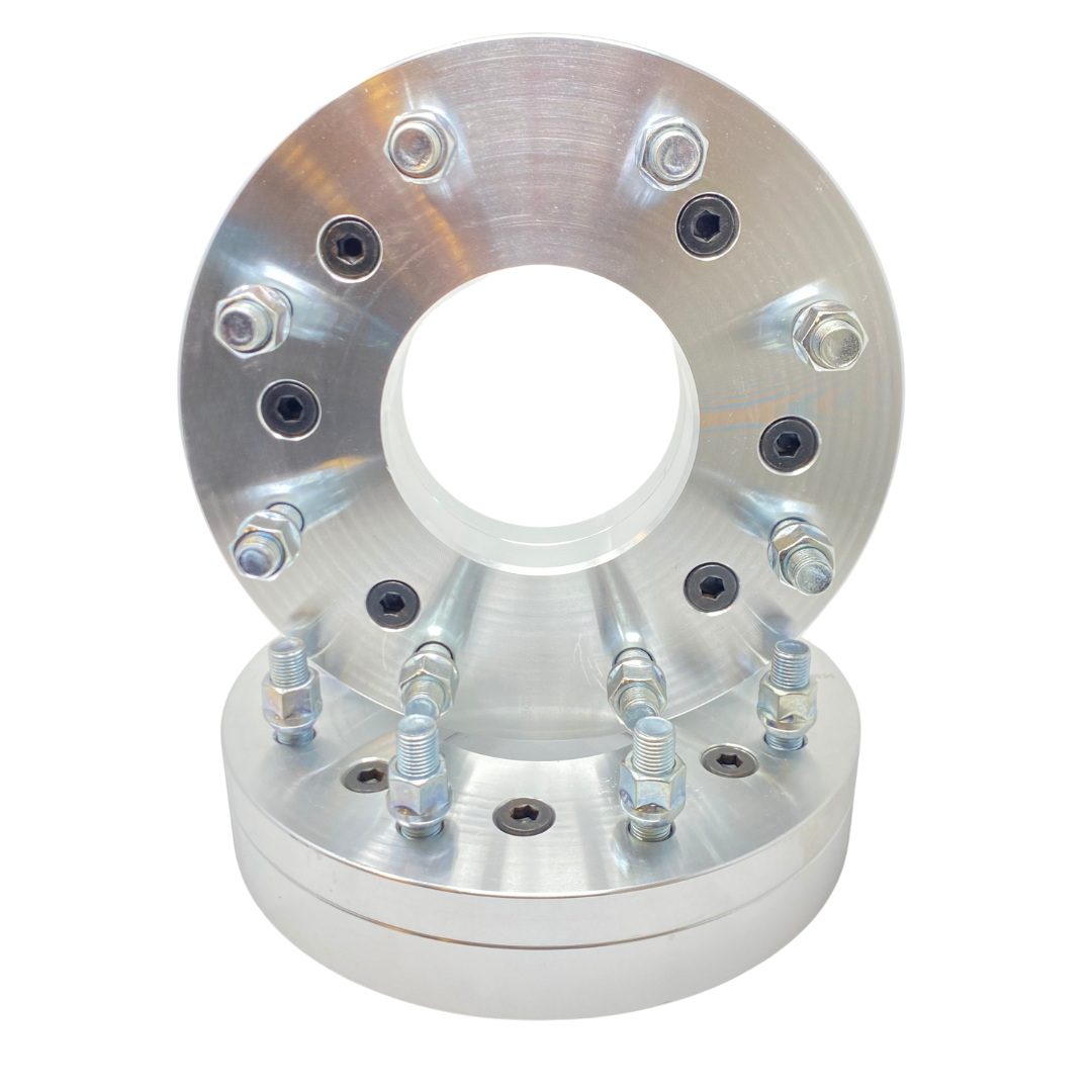 6 To 8 Lug Wheel Adapters 6x5.5 To 8x6.5 Wheel Adapters 2" Inch Thick Use 8 Lug Wheels On 6 Lug Trucks 6x139.7 To 8x165.1 6 To 8 Lug Conversion Solid Forged 6061 T-6 Aerospace Grade Billet Aluminum | USA Lifetime Warranty!