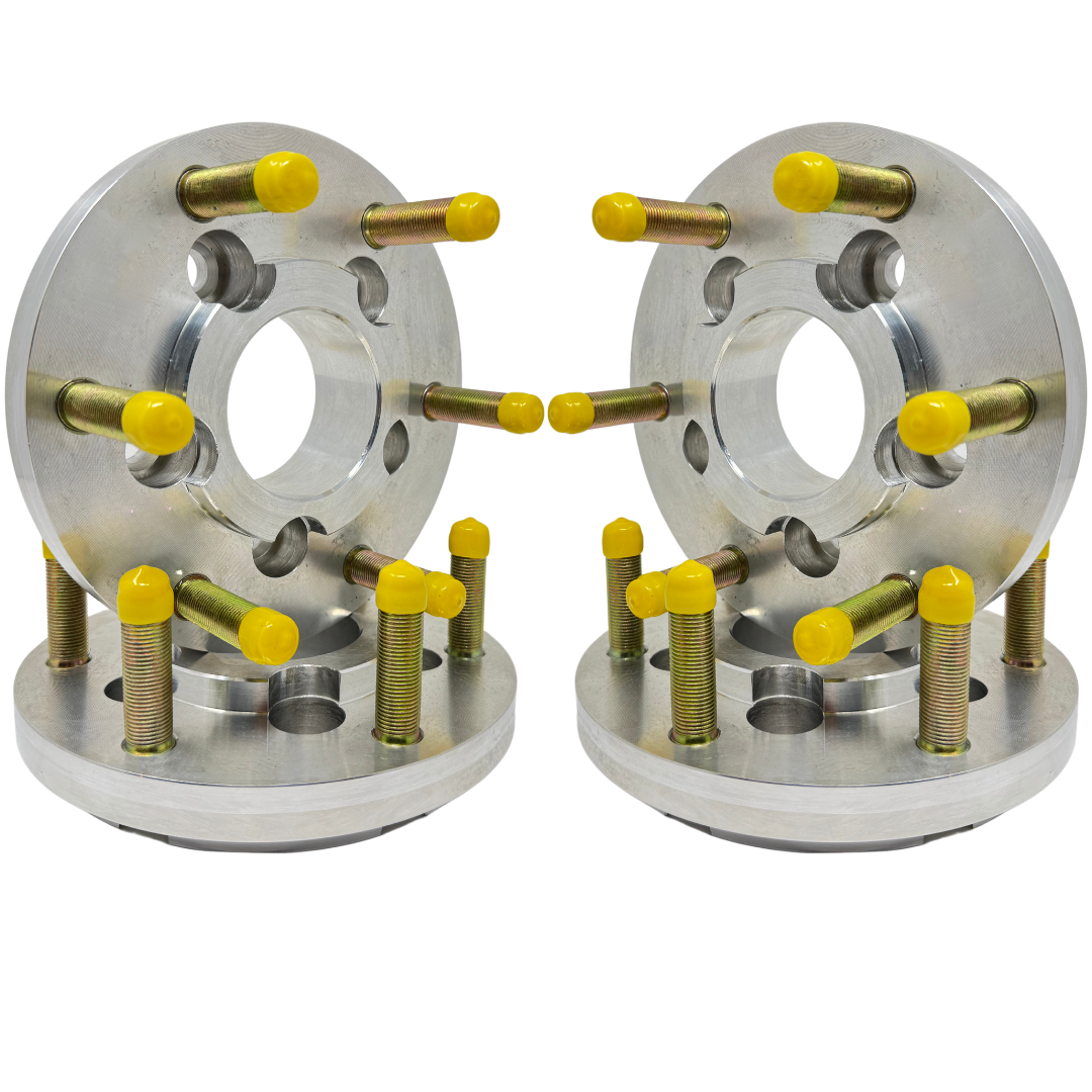 USA MADE Ford Ranger To Trophy Truck Adapters | 5X4.5 To 6x6.5 Hubcentric Wheel Adapters | Convert 5x4.5 (Also Known As 5x114.3) Vehicles To Use 6x6.5 Trophy Truck Wheels | 1/2"-20 Open End Lug Nuts | 5/8" Studs | 70.5mm Hub Bore | 108mm Hub Lip