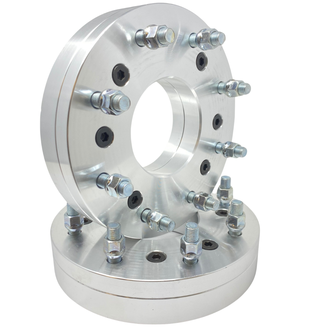 6 To 8 Lug Wheel Adapters 6x5.5 To 8x6.5 Wheel Adapters 2" Inch Thick Use 8 Lug Wheels On 6 Lug Trucks 6x139.7 To 8x165.1 6 To 8 Lug Conversion Solid Forged 6061 T-6 Aerospace Grade Billet Aluminum | USA Lifetime Warranty!