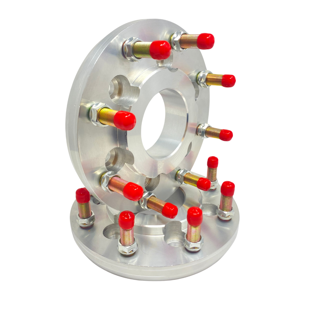 6x135 To 8x180 Ford To Chevy / GMC Hub Centric Wheel Adapters For F-150, Raptor, | 87.1mm To 124.1mm Centerbore | 14x1.5 Studs 1" Inch - 2" Inch Thicknesses Also Fits Navigator, Expedition + More MADE IN THE USA