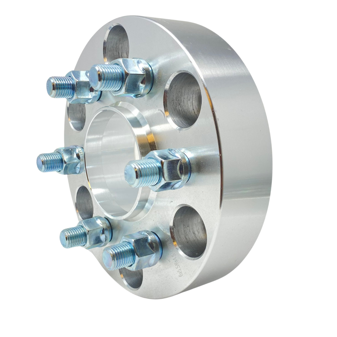 6x5.5 to 6x6.5 Toyota To Trophy Truck Wheel Adapters Tacoma, 4Runner, FJ Cruiser, Land Cruiser & All Pick Ups + More 106.1mm To 108mm Wheel Centering Lip USA Made Lifetime Warranty 5/8" Studs w/ 12x1.5 Open End Mounting Lugs 1.5" Inch - 4" Inch
