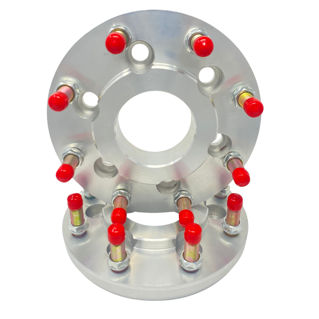 Chevy GMC 6x5.5 To 8x180 Hub Centric Wheel Adapters For Silverado, Sierra, Tahoe 6x139.7 To 8x180 | 78.1mm To 124.1 Centerbore | 14x1.5 Studs 1" Inch - 2" Inch Thicknesses Also Fits Yukon, Escalade + More
