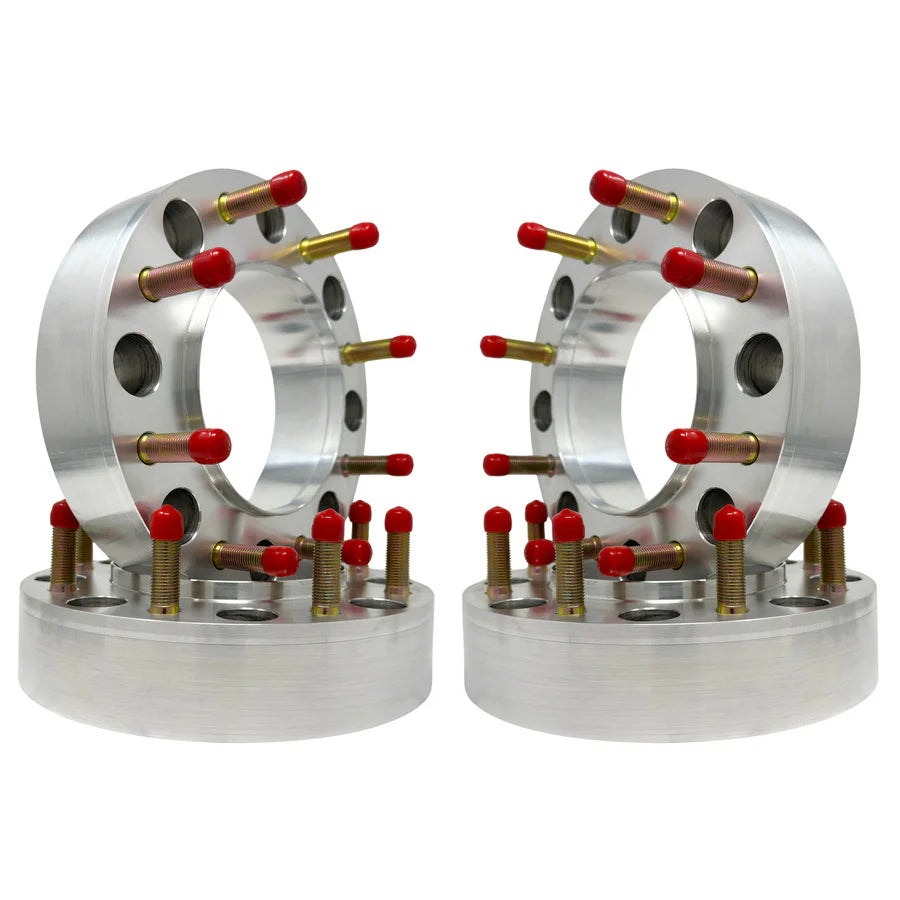 RAM 3500 Dually 8x200 Hub Centric Wheel Spacers Front & Rear OEM 142mm Center Bore Made In The USA | 14x1.5 OEM Spec Studs | Rear Custom Steel Ring For Wheel Centering Safety | 2019 & Newer Model Dodge Ram USA Lifetime Warranty 10mm - 4” Inch