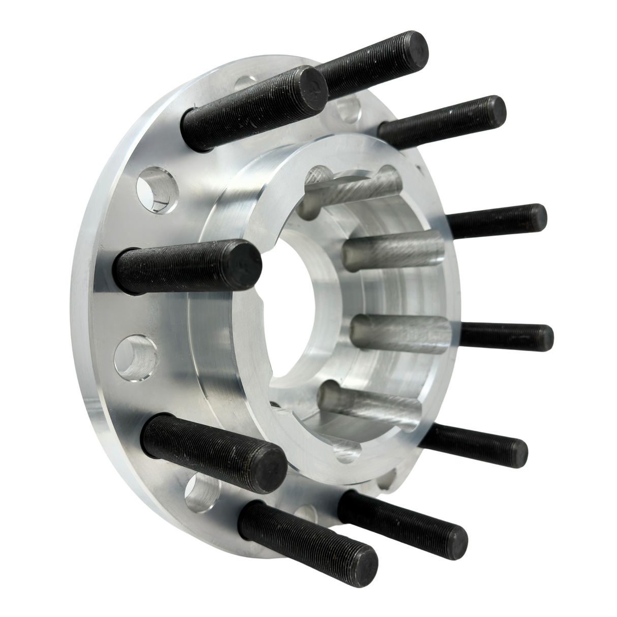 8x6.5 to 10x285 Hub Centric Wheel Adapter For Ram 1994 & Newer To Use Semi Alcoa Wheel 22.5/24.5 | USA MADE 8 To 10 Lug 8x6.5" (aka 8x165.1) To 10x285.75 | 121.3mm Bore To 220mm Centering Lip | 22x1.5 Studs & 14x1.5 Lugs Included | 1"- 4" Thick Available