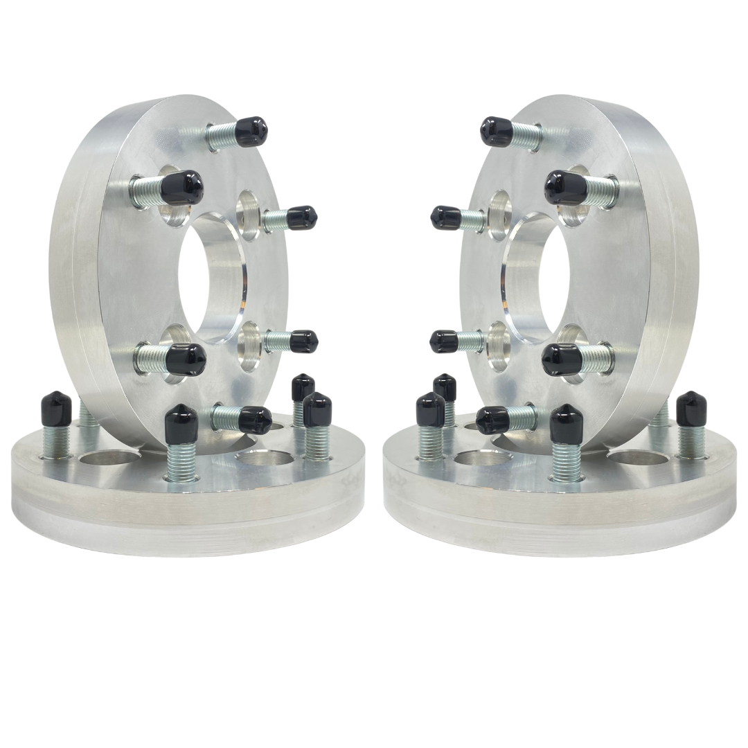 4x101.6 To 6x5.5 Golf Cart Wheel Adapters 1" - 3" Inch Thick 1/2"-20 Upgraded Studs & Lug Nuts | Fits All 4x4 Bolt Pattern Carts EZ GO, Club Car, Yamaha, ICON, Star EV, Polaris GEM Car, Garia + Free Anti-Theft Wheel Lugs! 4x4 to 6x139.7 4 To 6 Lug