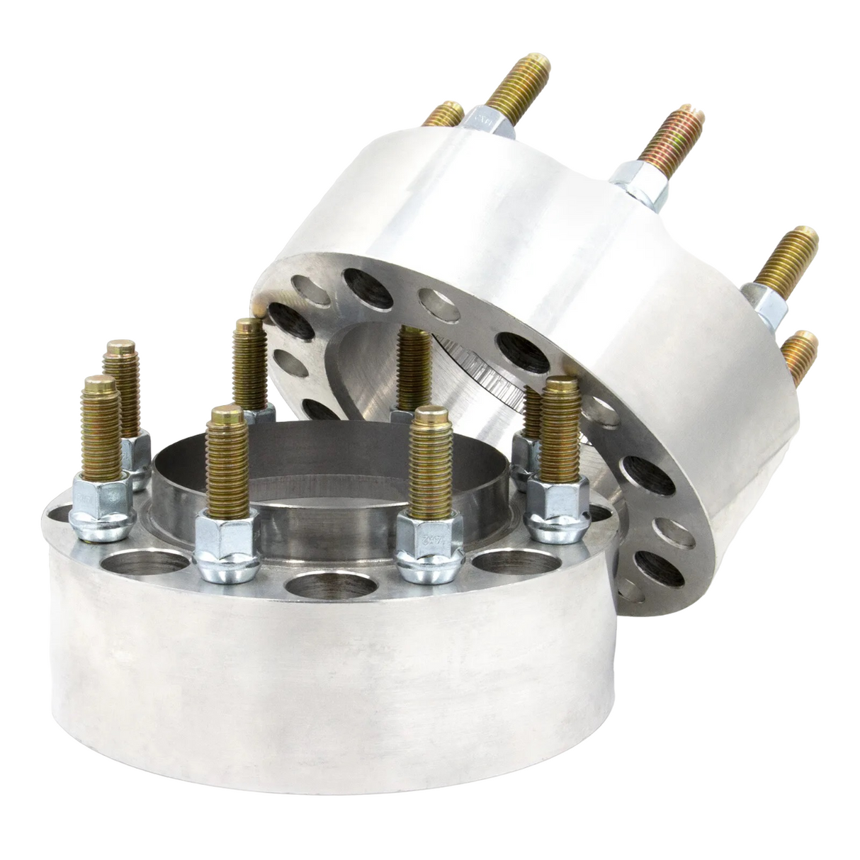 USA Made 1 Piece Ford 1988-1998 F-350 Dually 8x6.5 Hub Centric Wheel Spacer For Rear Axel | OEM 124mm Center Bore With Custom Steel Ring For Wheel Centering Safety | 9/16"-18 OEM Ford Studs | For In Between Rear Wheels