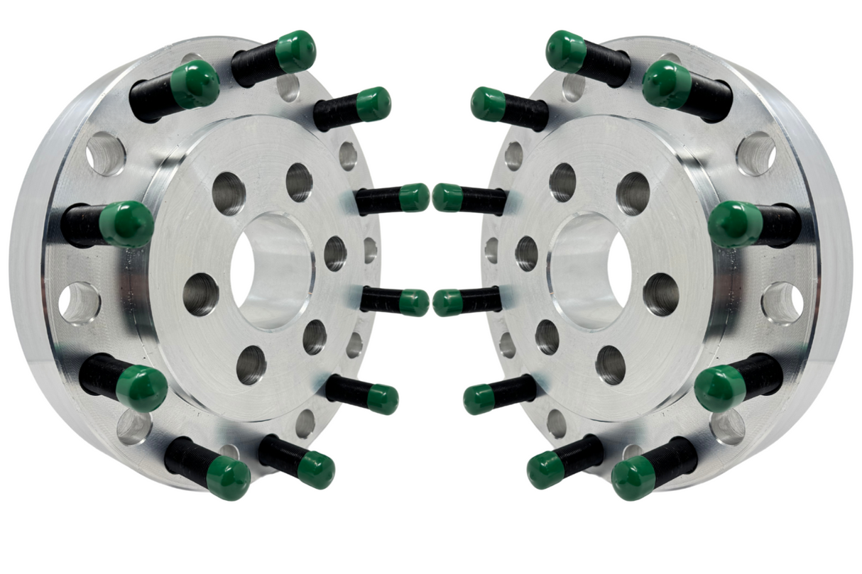 USA Made Tesla Cybertruck 6x5.5 To 10x285 Wheel Adapters Conversion Single Wheel Or Dually Conversion! OEM Hub Centric Bore & Wheel Centering Lip 2” Inch To 4” Inch 6x139.7 To 10x285 Use Semi Alcoa Stock Or Aftermarket Wheels On Cyber Truck 22.5 / 24.5