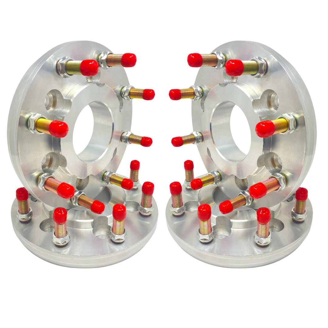 6x135 To 8x180 Ford To Chevy / GMC Hub Centric Wheel Adapters For F-150, Raptor, | 87.1mm To 124.1mm Centerbore | 14x1.5 Studs 1" Inch - 2" Inch Thicknesses Also Fits Navigator, Expedition + More MADE IN THE USA