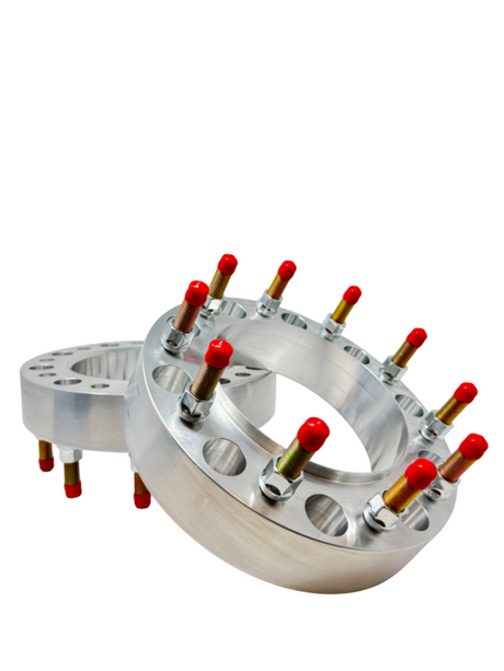 RAM & FORD 10x225 Hub Centric Wheel Spacers 1" Inch Through 4” Inch Thick For 2005+ Ford F-450, F-550 & 2012+ Ram 4500, 5500 | 170.1mm OEM Spec Hub Bore & “SafeFit” Wheel Centering Lip | 14x1.5 Studs & 14x1.5 Lug Nuts Included USA Made Lifetime Warranty!