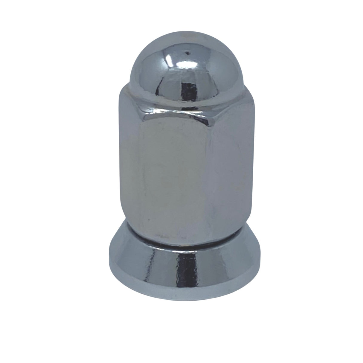 9/16-18 Or 14x1.5 Dually Alcoa Lug Nuts With Attached Swivel Washer Fits OEM Or Aftermarket Wheels 2.2" Inch Tall In Triple Plated Chrome Will Work On Dodge, Ford, Chevy, GMC, Lincoln Trucks That Use Flat Face Seat Lug Nuts