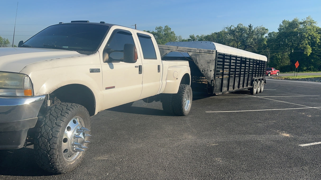 8x170 To 10x285 Ford F-250 Or F-350 Dually Excursion 1" Inch Hub Centric Wheel Adapter To Use 10x285 Semi Alcoa Wheels 22.5 / 24.5 | 124.9mm Bore to 220mm Centering Lip | 22x1.5 Studs & 14x2.0 or 14x1.5 Lug Nuts Included