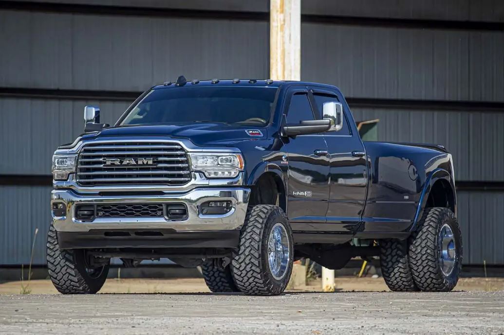 8x6.5 Dodge Ram 2500 3500 Hub Centric Wheel Spacers Fits ALL Dodge RAM Trucks with 8x6.5 Bolt Pattern D250 D350 14x1.5 or 9/16 Studs & Lug Nuts 121.3mm Center Bore MADE IN USA With Custom Steel Centering Ring For Rear Wheel Safety