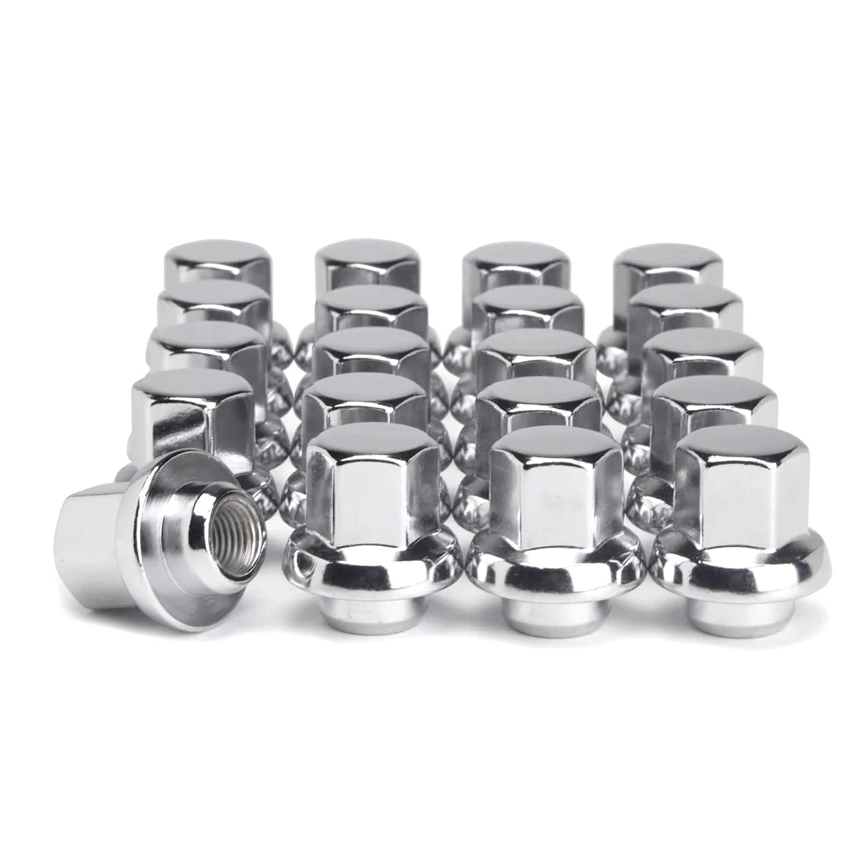 12x1.5 Snowflake GM Mag Lug Nuts Fit 1983 & Newer Corvette Aluminum Wheels 1982 & Newer Trans AM Aluminum Snowflake & Turbo wheels & 1980 & Newer Camaro W Alum Rims | Cold Forged Steel Triple Plated Chrome!