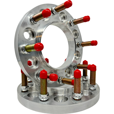 USA Made 8x6.5 To 8x180 Wheel Adapters Hub Centric For 8 Lug Chevy Silverado GMC Sierra + More | Use 2012 & Newer 8x180 Wheels On 2011 Older 8x6.5 or (8x165.1) Trucks | 116.7 Bore & 124.1 Lip | 14x1.5 Studs & Lugs Included