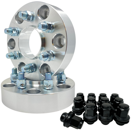 2022 & Newer Toyota Tundra 6x5.5 Wheel Spacers Hub Centric 95.1mm OEM Bore & Centering Lip 14x1.5 studs 6x139.7 Lug Nuts Included!