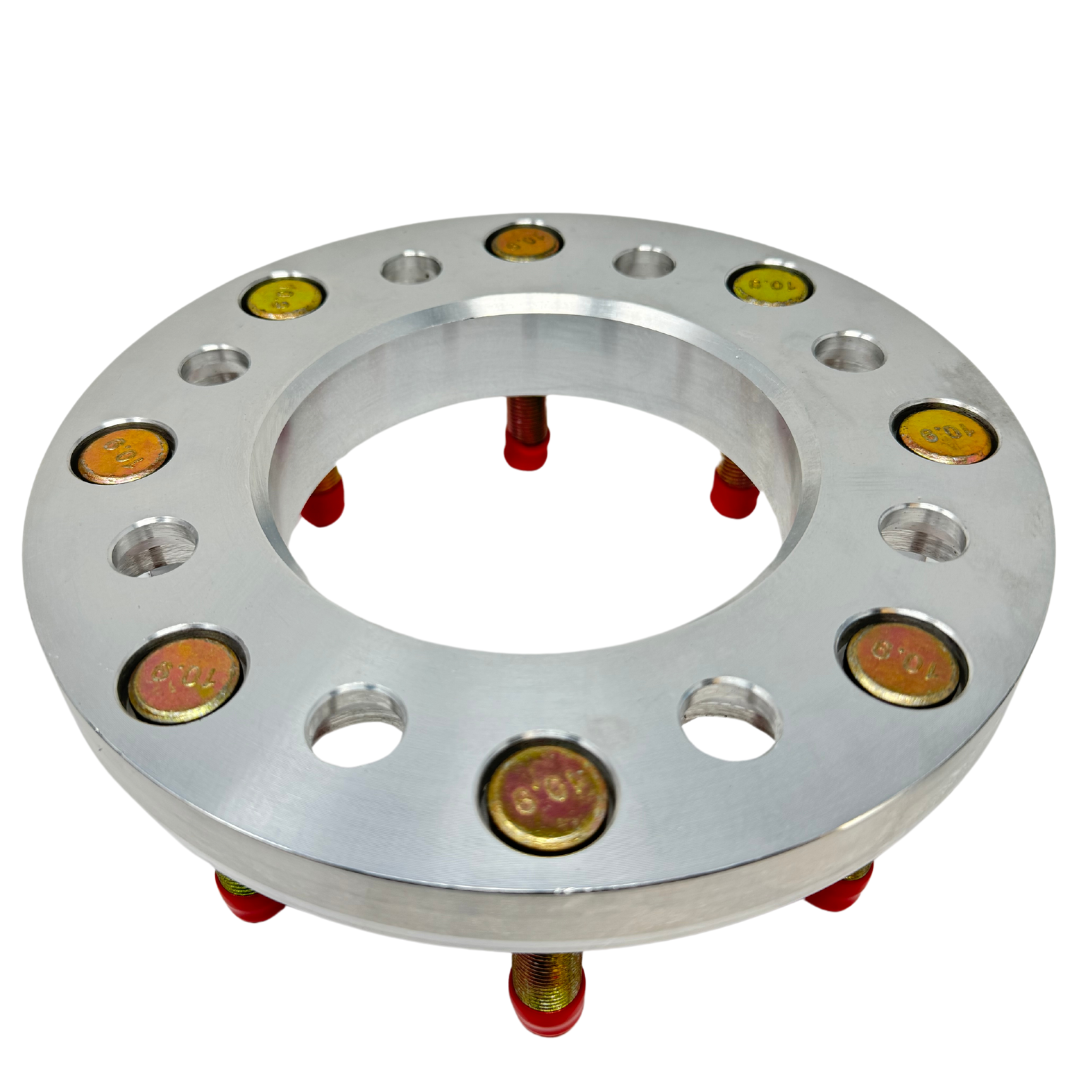 USA Made 8x6.5 To 8x180 Wheel Adapters Hub Centric For 8 Lug Chevy Silverado GMC Sierra + More | Use 2012 & Newer 8x180 Wheels On 2011 Older 8x6.5 or (8x165.1) Trucks | 116.7 Bore & 124.1 Lip | 14x1.5 Studs & Lugs Included