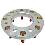 1” Inch Thick 8x6.5 To 8x180 Wheel Adapters Hub Centric Custom USA Made (25mm) For 8 Lug Chevy Silverado GMC Sierra + More | Use 2012 & Newer 8x180 Wheels On 2011 Older 8x6.5 or (8x165.1) Trucks | 116.7 Bore & 124.1 Lip | 14x1.5 Studs & Lugs Included