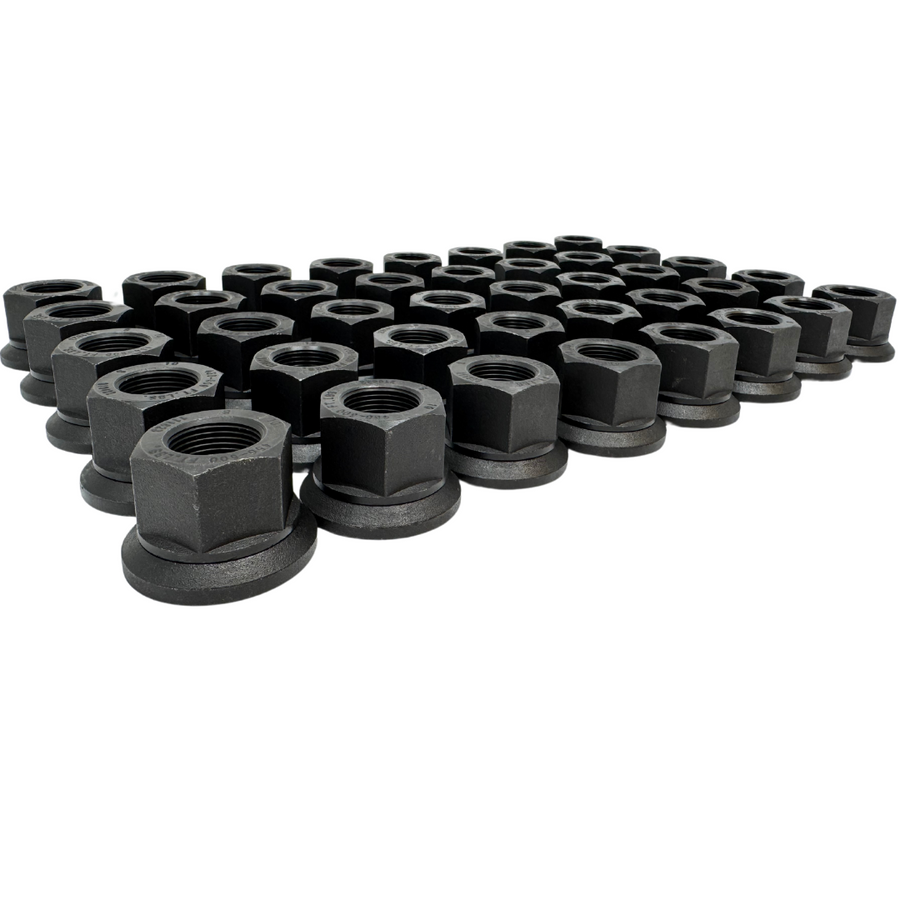 22x1.5 Heavy Duty Lug Nuts For 22.5 / 24.5 Alcoa Wheels Uni-Mount Nuts ...