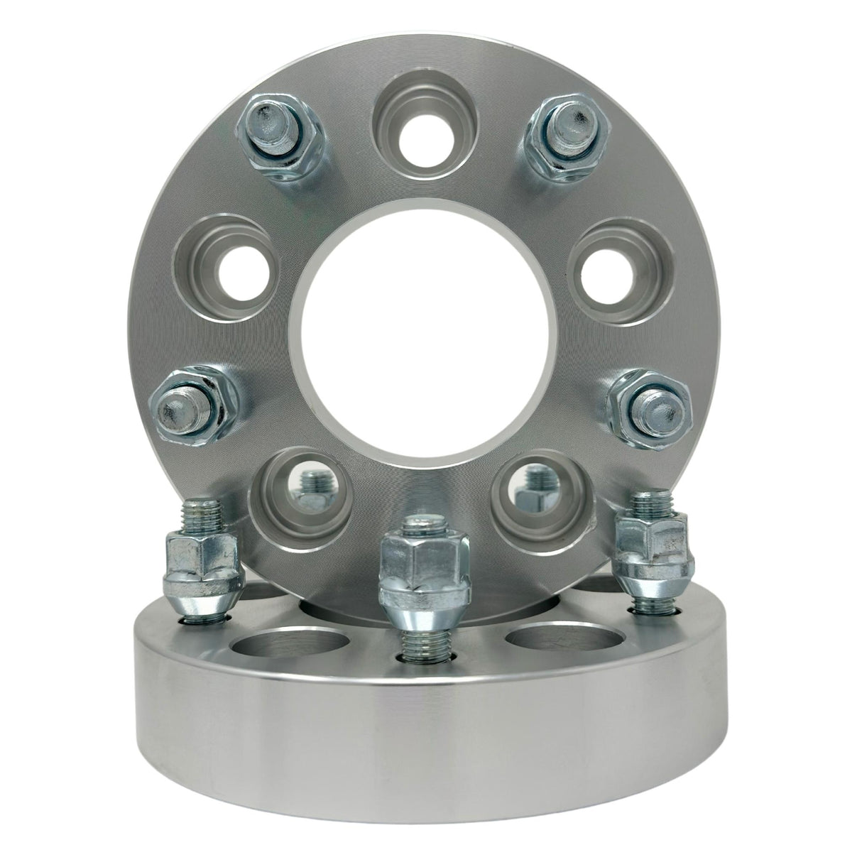 5x4.25 (5x108) Wheel Spacers 1" Inch (25mm) 12x1.5 Studs & Lug Nuts 74mm Center Bore