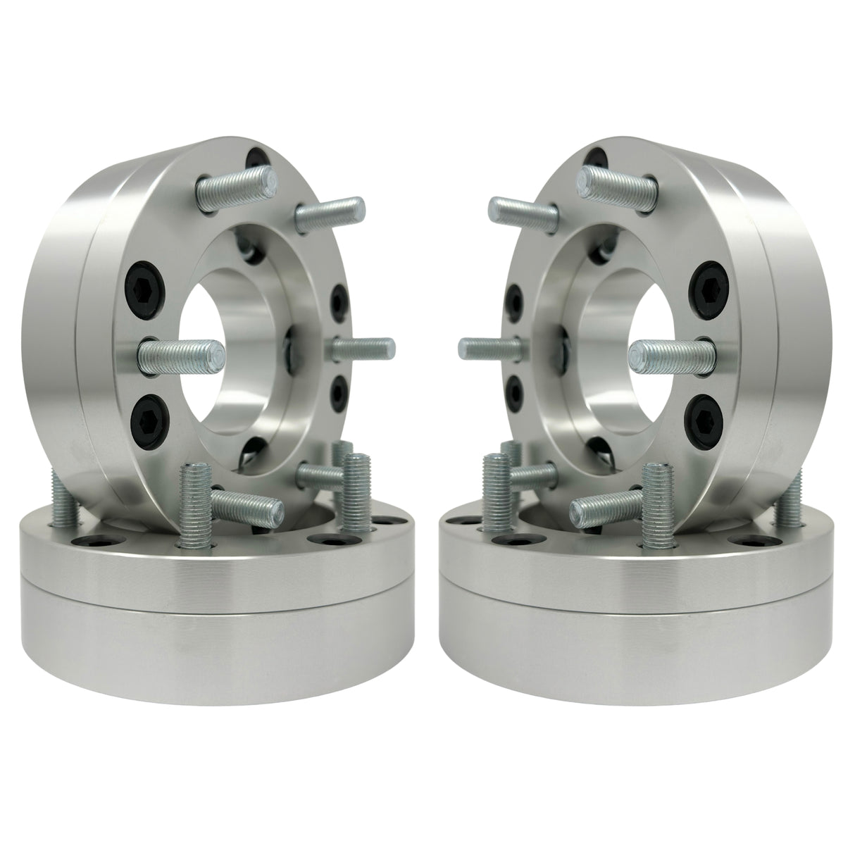 5x5.5 to 6x5.5 2-Piece Wheel Adapter 2” Inch (50mm) 14x1.5 Studs & Lug Nuts 108mm Center Bore | 5x139.7 to 6x139.7