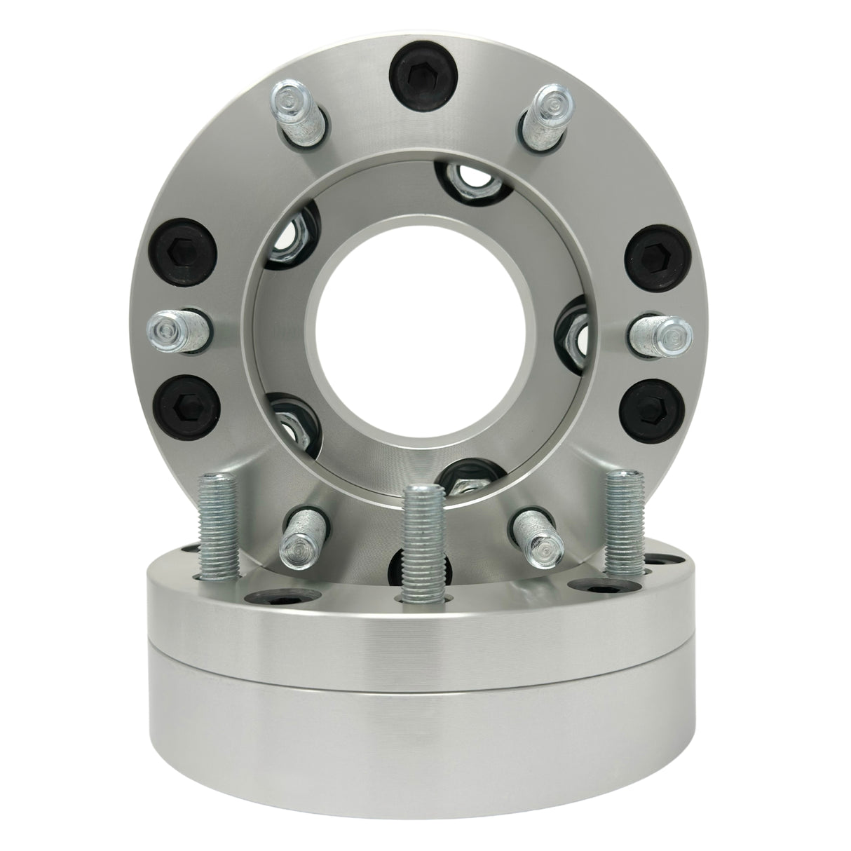 5x5.5 to 6x135 2-Piece Wheel Adapter 2” Inch (50mm) 14x2.0 Studs & Lug Nuts 108mm Center Bore | 5x139.7 to 6x135