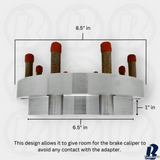 6 To 8 Lug Chevy GMC Cadillac 6x120 To 8x180 Hub Centric Wheel Adapters For Blazer, Colorado, Canyon, Acadia 6x4.72 To 8x180 | 66.9mm To 124.1 Centerbore | 14x1.5 Studs 1" Inch - 2" Inch Thicknesses Also Fits Traverse, XT6, XT5, SRX, Enclave + More