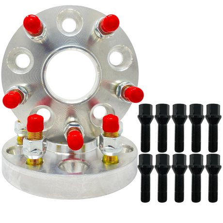 5x112 To 5x120 BMW Hub Centric Wheel Adapters Fit Older BMW Wheels On Newer BMWs 66.56mm To 72.56mm Wheel Centering Lip 15mm Thick With Lug Bolts Included!!