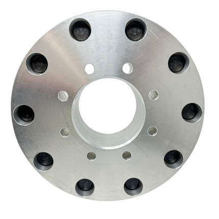 USA Made 8x180 to 10x285 Hub Centric Wheel Adapters For 2011 & Newer 8x180 Silverado & GMC Sierra 2500/3500 To Use 10x285 Semi Alcoa Wheels 22.5/24.5 | 124.1mm Bore To 220mm Centering Lip | 22x1.5 Studs & 14x1.5 Lugs Included | 1"- 4" Thick Available