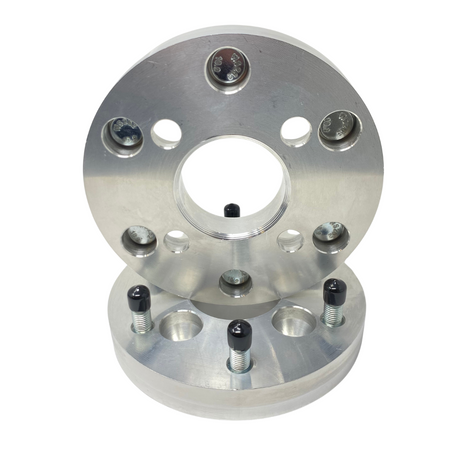 4x4 To 6x5.5 Golf Cart Wheel Adapters 1"-3" Inch | 1/2"-20 Studs & Lug Nuts | Fits All 4x4 Bolt Pattern Carts EZ GO, Club Car, Yamaha, ICON, Star EV, Polaris GEM Car, Garia + Free Anti-Theft Wheel Lugs! 4x101.6 to 6x139.7