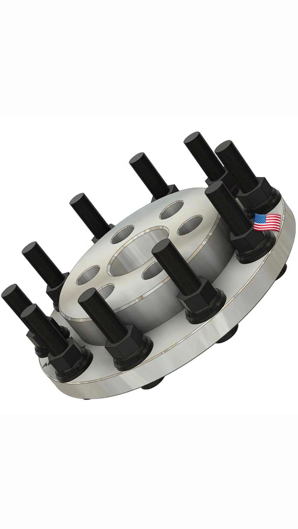 USA Made Tesla Cybertruck 6x5.5 To 10x285 Wheel Adapters Conversion Single Wheel Or Dually Conversion! OEM Hub Centric Bore & Wheel Centering Lip 2” Inch To 4” Inch 6x139.7 To 10x285 Use Semi Alcoa Stock Or Aftermarket Wheels On Cyber Truck 22.5 / 24.5