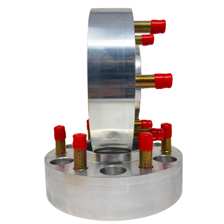 6x5.5 Toyota To Ford Wheel Adapters Use New Bronco Or Ranger Wheels On Toyota Trucks Like Tacoma 4 Runner Hub Centric 106.1mm to 93.1mm Center Bore Wheel Spacers also known as 6x139.7 Adapter Spacers | 12x1.5 Mounting Lugs & OEM Ford Spec Studs USA Made