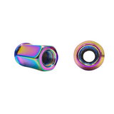 16 Spike Lug Nuts 1/2" Thread With Removable Spike Available in Chrome, Black, Red , and Neochrome