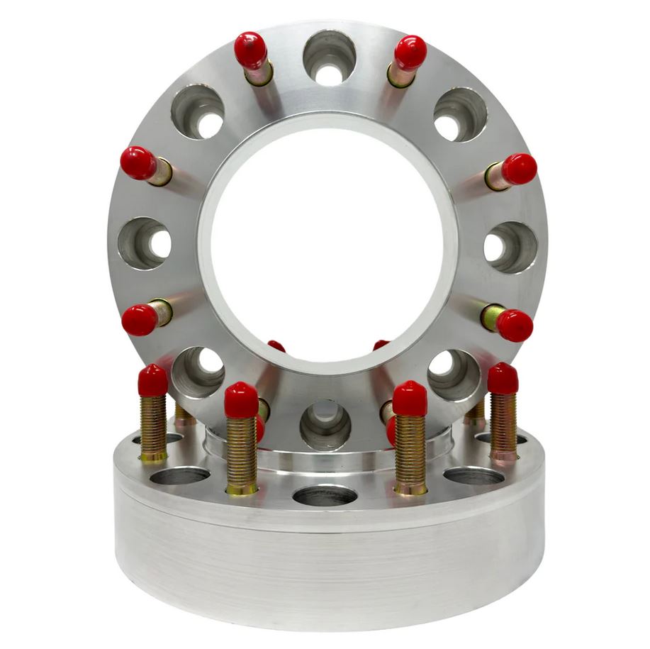 8x6.5 Dodge Ram 2500 3500 Hub Centric Wheel Spacers Fits ALL Dodge RAM Trucks with 8x6.5 Bolt Pattern D250 D350 14x1.5 or 9/16 Studs & Lug Nuts 121.3mm Center Bore MADE IN USA With Custom Steel Centering Ring For Rear Wheel Safety