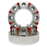 USA Made Ford 1988-1998 F-350 Dually 8x6.5 Hub Centric Wheel Spacers Front & Rear Axle | OEM 124mm Center Bore & For Rear Custom Steel Ring For Wheel Centering Safety | 9/16"-18 OEM Ford Spec Studs