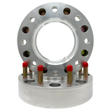 USA Made Ford 1988-1998 F-350 Dually 8x6.5 Hub Centric Wheel Spacers Front & Rear Axle | OEM 124mm Center Bore & For Rear Custom Steel Ring For Wheel Centering Safety | 9/16"-18 OEM Ford Spec Studs