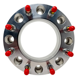 Ford F-350 Dually 8x200 Hub Centric Wheel Spacers Super Duty OEM 142mm Center Bore With Custom Steel Ring For Wheel Centering Safety | 14x1.5 Made In The USA | Dually 2005 & Newer F-350 Models