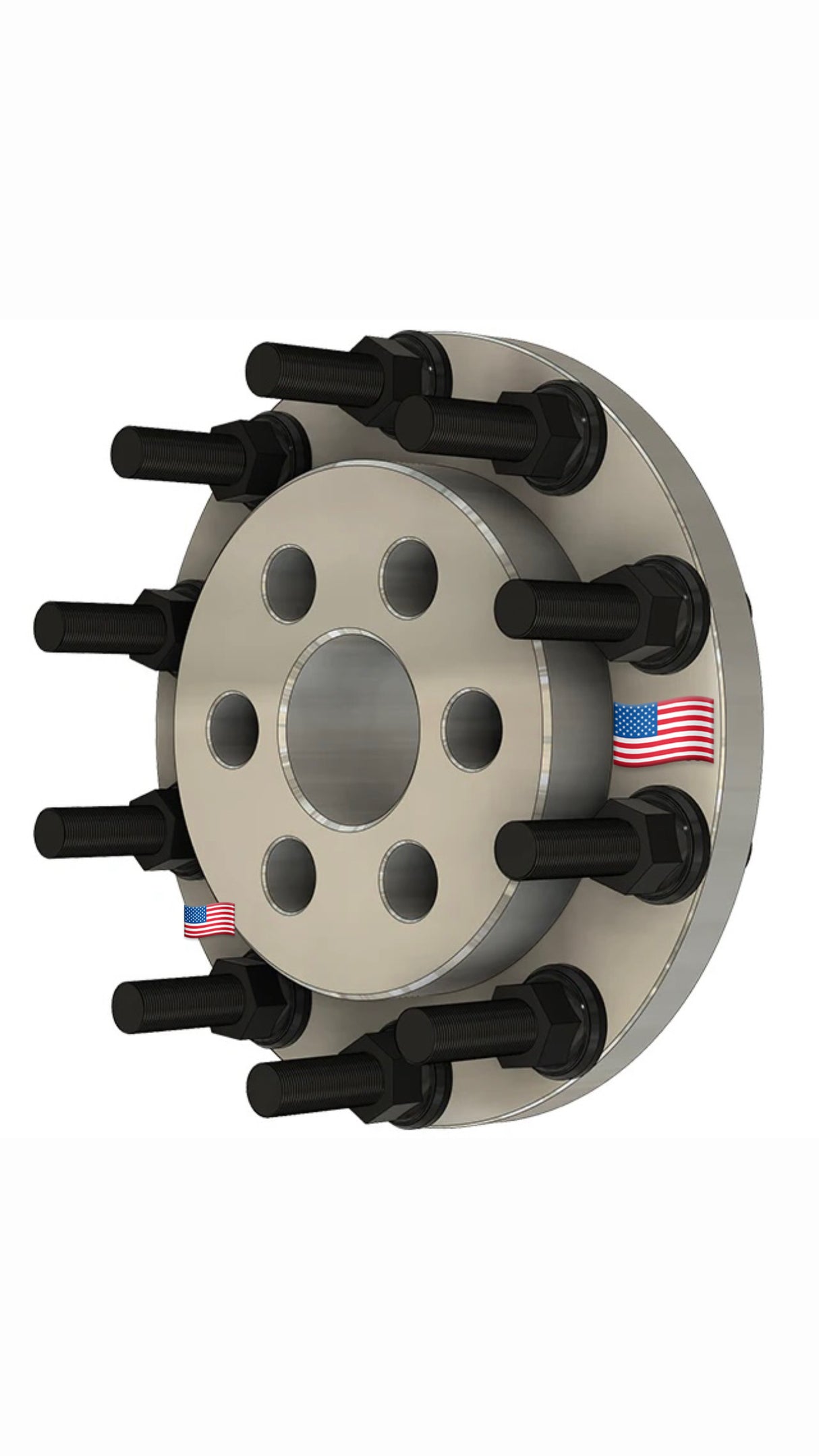 USA Made Tesla Cybertruck 6x5.5 To 10x285 Wheel Adapters Conversion Single Wheel Or Dually Conversion! OEM Hub Centric Bore & Wheel Centering Lip 2” Inch To 4” Inch 6x139.7 To 10x285 Use Semi Alcoa Stock Or Aftermarket Wheels On Cyber Truck 22.5 / 24.5