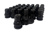 32 Ford F-250 F-350 Super Duty OEM Style Black Lug Nuts HCPZ-1012-B, HCPZ-1012-A Flat Seat Lugs Fits 2003 & Newer Models Aluminum Wheels F250 F350 & Excursion 14x1.5