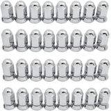 9/16-18 Or 14x1.5 Dually Alcoa Lug Nuts With Attached Swivel Washer Fits OEM Or Aftermarket Wheels 2.2" Inch Tall In Triple Plated Chrome Will Work On Dodge, Ford, Chevy, GMC, Lincoln Trucks That Use Flat Face Seat Lug Nuts