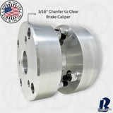 3x112 to 4x156 Wheel Adapters Smart Car Fortwo USA Made 3 to 4 lug conversion 19mm - 3 inch Spacers | 57.1mm Hub Bore | 12x1.5 Studs & Open End Lug Nuts Included