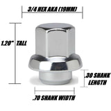 7/16"-20 Snowflake Mag Lug Nuts Fit 1976-1982 Corvette Aluminum Wheels 1977-81 Trans AM Aluminum Snowflake & Turbo wheels & 1978 & 1979 Camaro W Alum Rims | Cold Forged Steel Triple Plated Chrome!