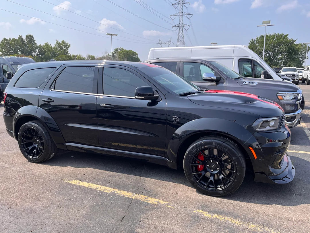USA Made 5x5 To 5x115 Dodge Hub Centric Wheel Adapters | Fit Dodge Hellcat Wheels On To Dodge Durango | 71.6mm Hub Center Bore | 14x1.5 Studs And Open End Lug Nuts